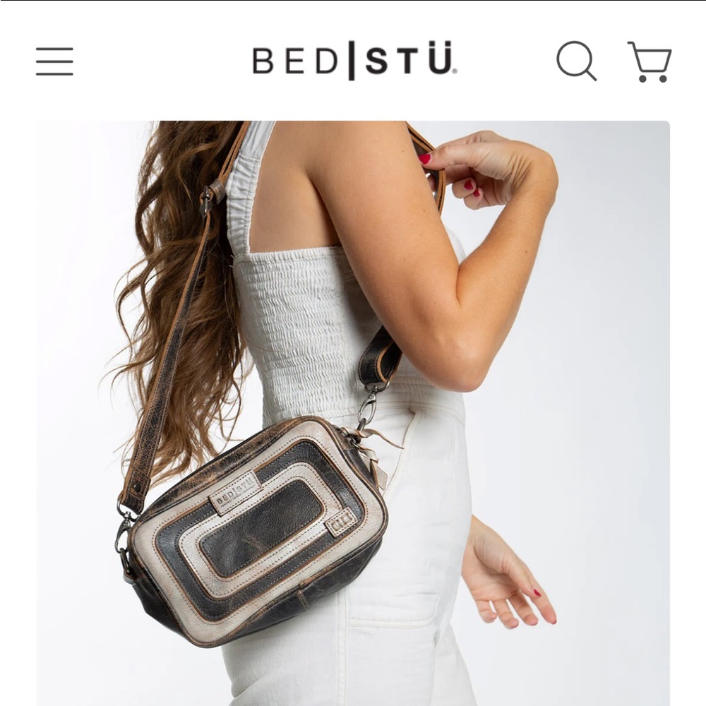 BED|STU Shy Distressed Leather Crossbody – Excellent Condition